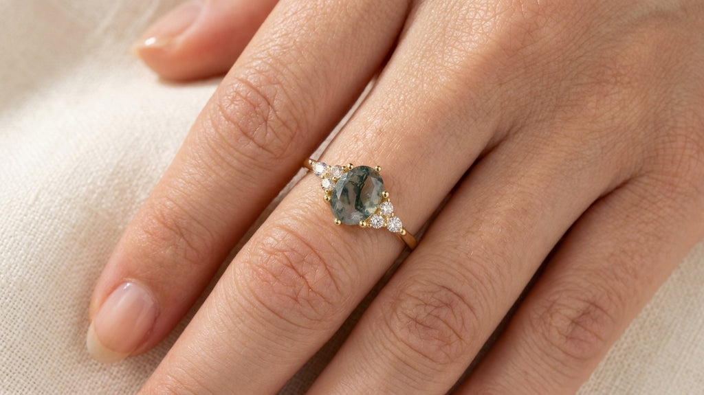 Bague Agate mousse