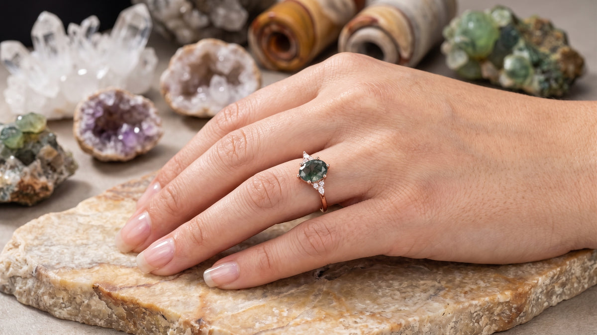 Bague Agate mousse