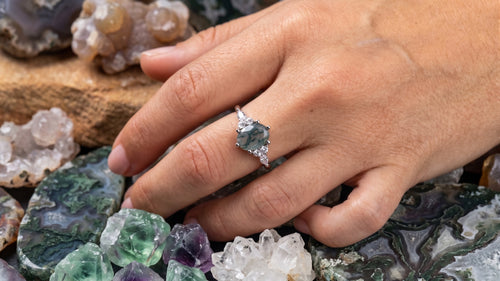 Bague Agate mousse