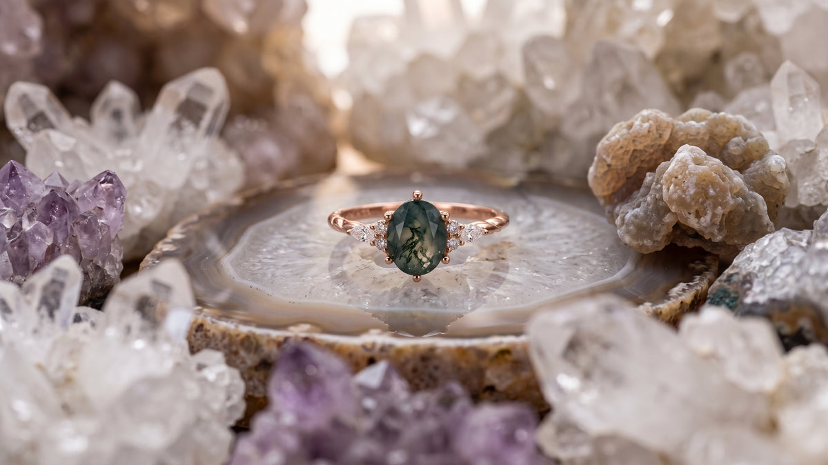 Bague Agate mousse
