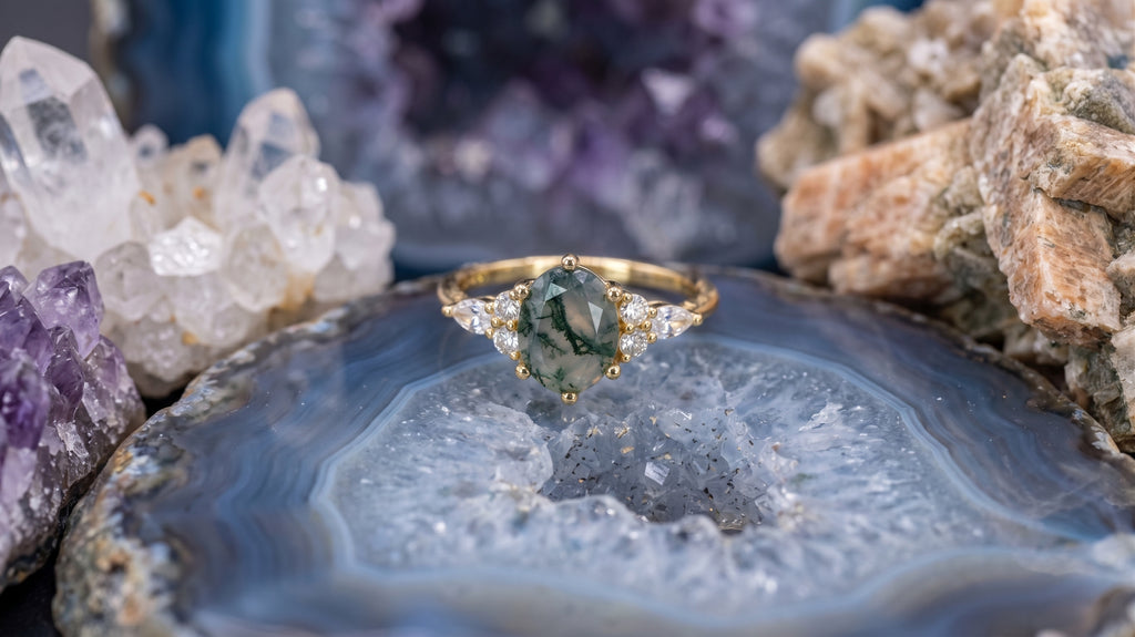 Bague Agate mousse