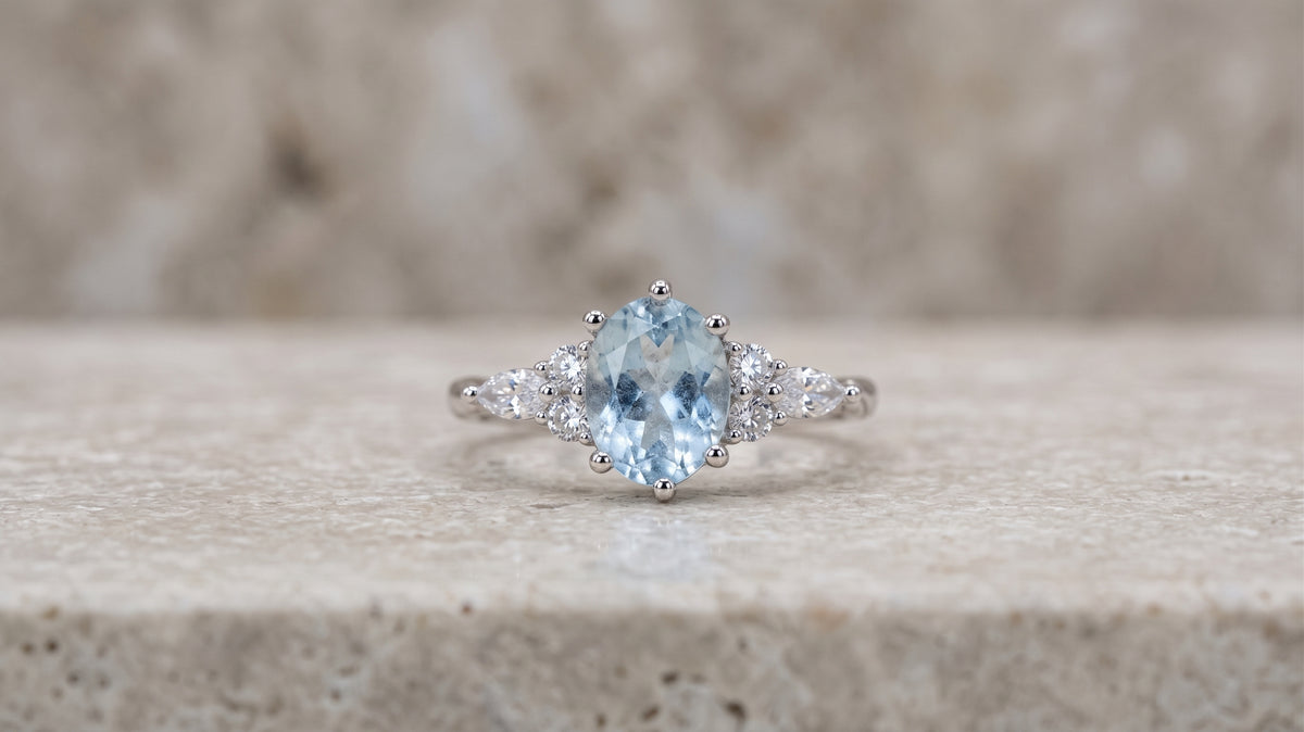 Bague Aigue-marine